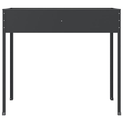 vidaXL Pflanzkübel Anthrazit 100,5x40,5x90 cm Verzinkter Stahl
