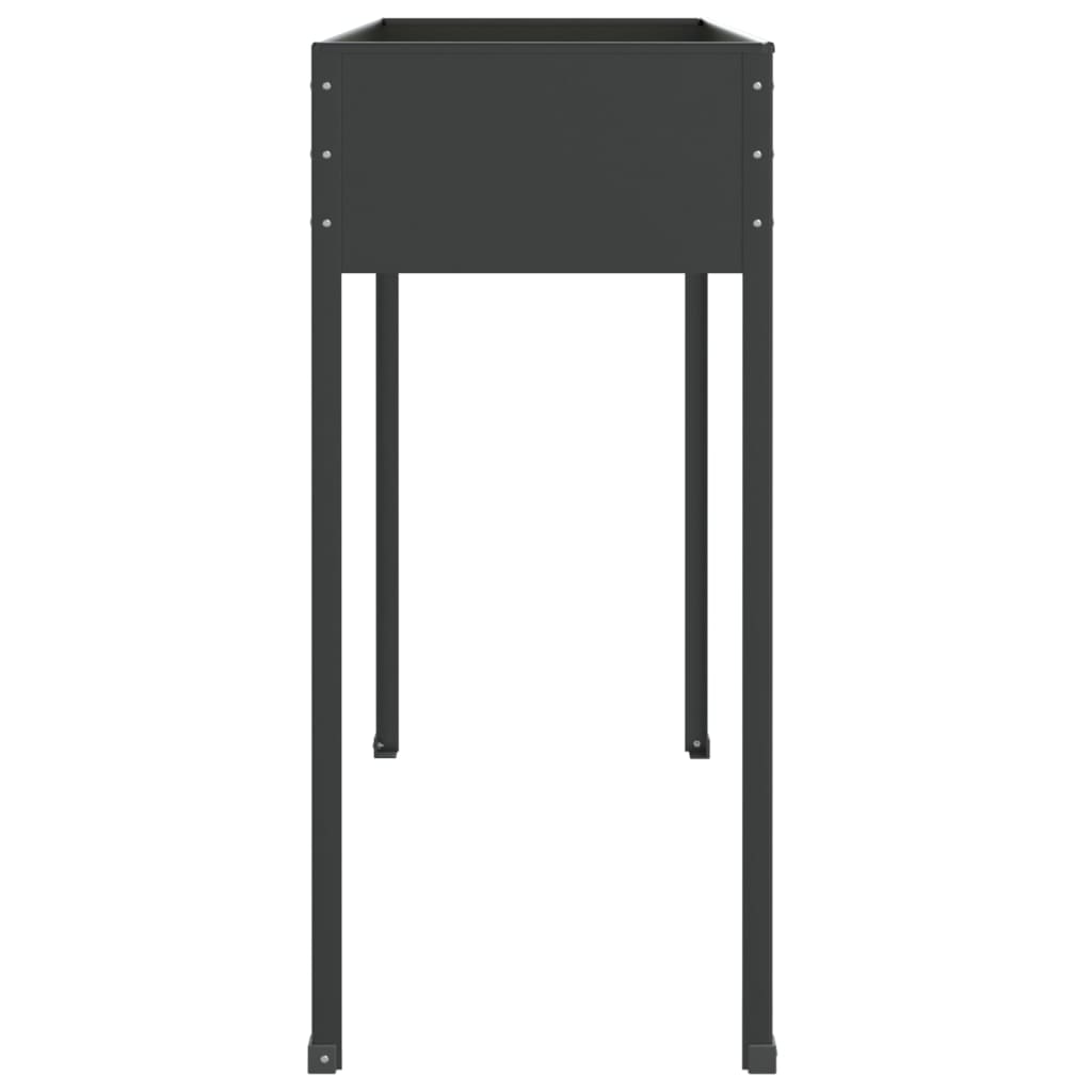 vidaXL Pflanzkübel Anthrazit 100,5x40,5x90 cm Verzinkter Stahl