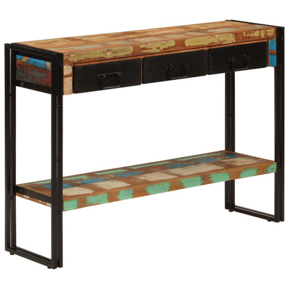 vidaXL Console 110x30x76 cm Bois de récupération massif