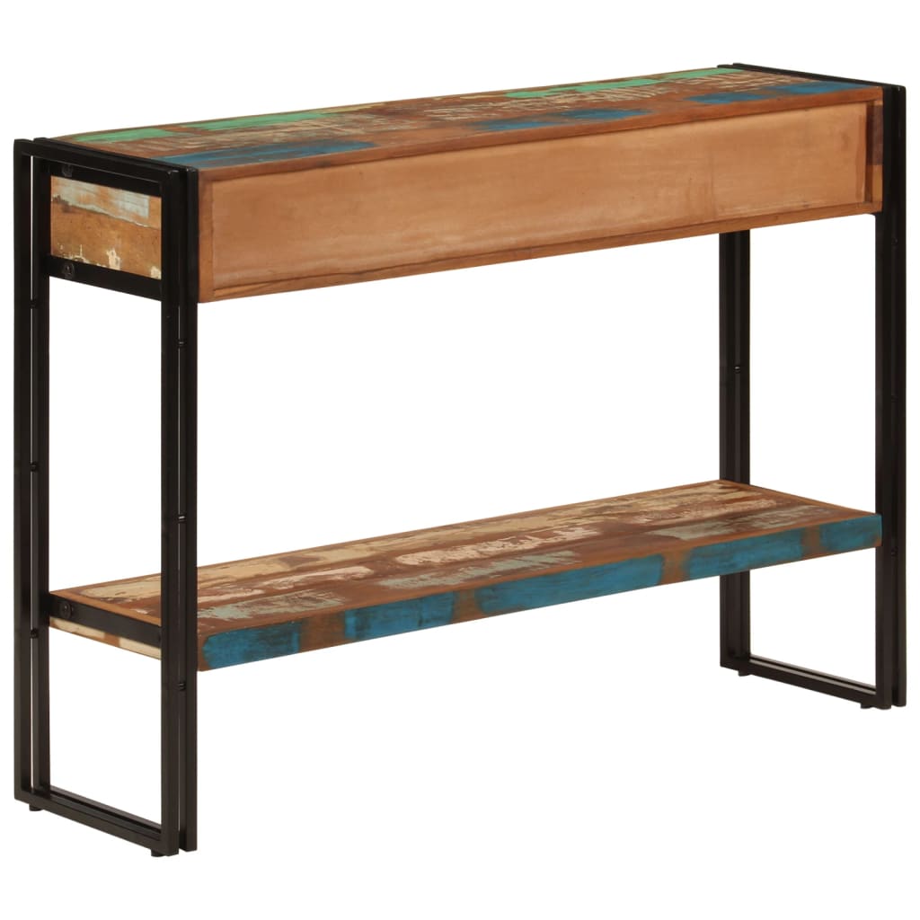 vidaXL Console 110x30x76 cm Bois de récupération massif