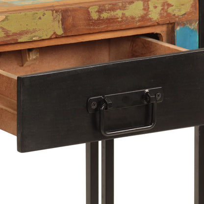 vidaXL Console 110x30x76 cm Bois de récupération massif