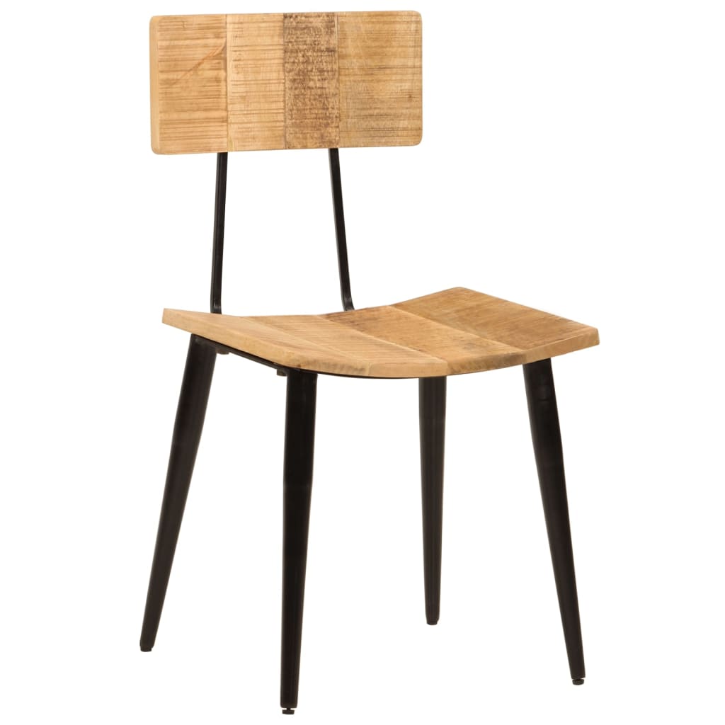 vidaXL Chaises de salle à manger 2 pcs 44x40x80 cm Bois de manguier massif