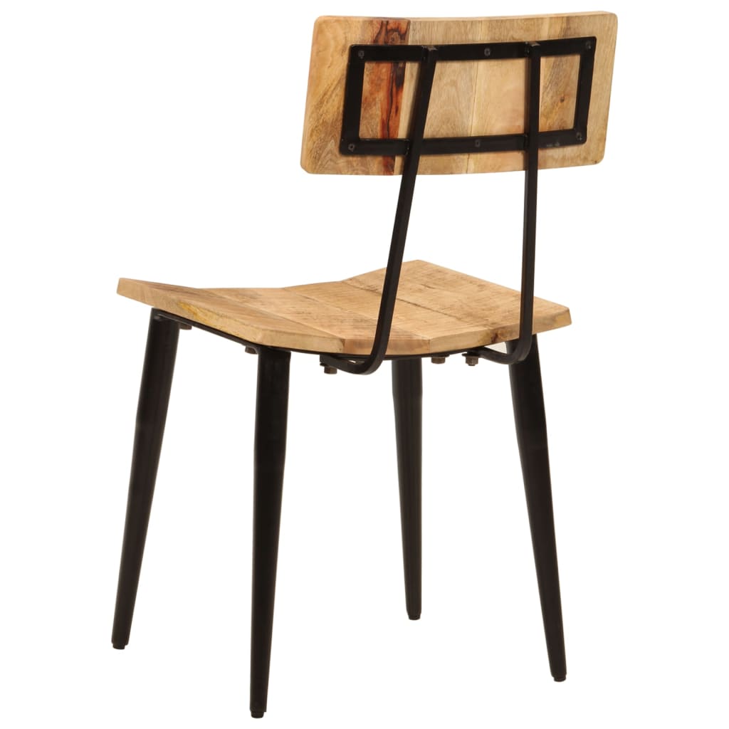 vidaXL Chaises de salle à manger 2 pcs 44x40x80 cm Bois de manguier massif
