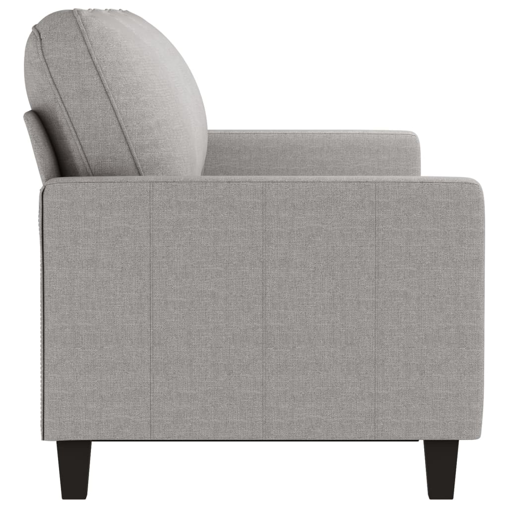 vidaXL 3-Sitzer-Sofa Hellgrau 180 cm Stoff