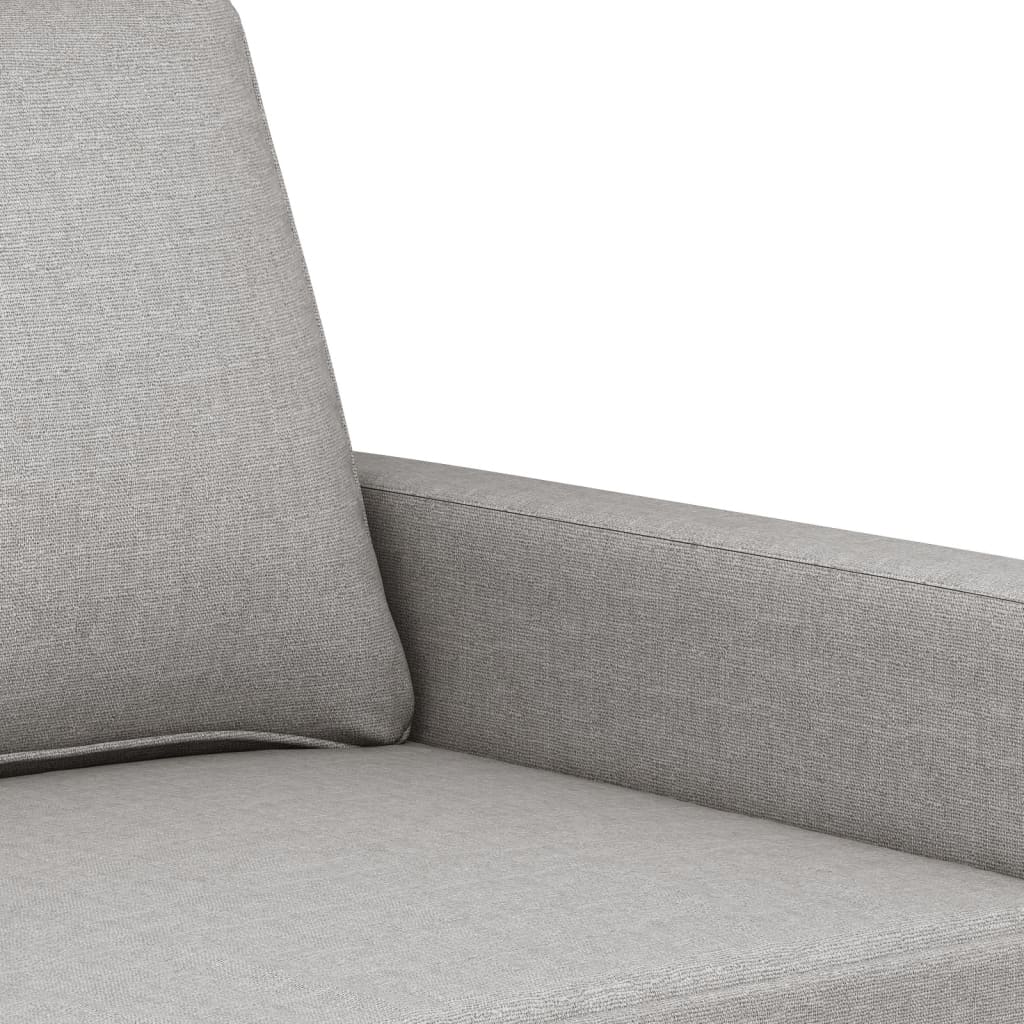 vidaXL 3-Sitzer-Sofa Hellgrau 180 cm Stoff