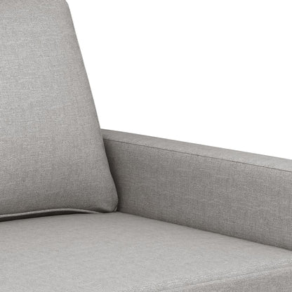 vidaXL 3-Sitzer-Sofa Hellgrau 180 cm Stoff