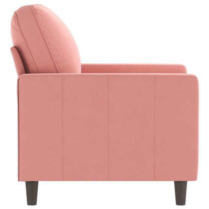 vidaXL Sessel Rosa 60 cm Samt