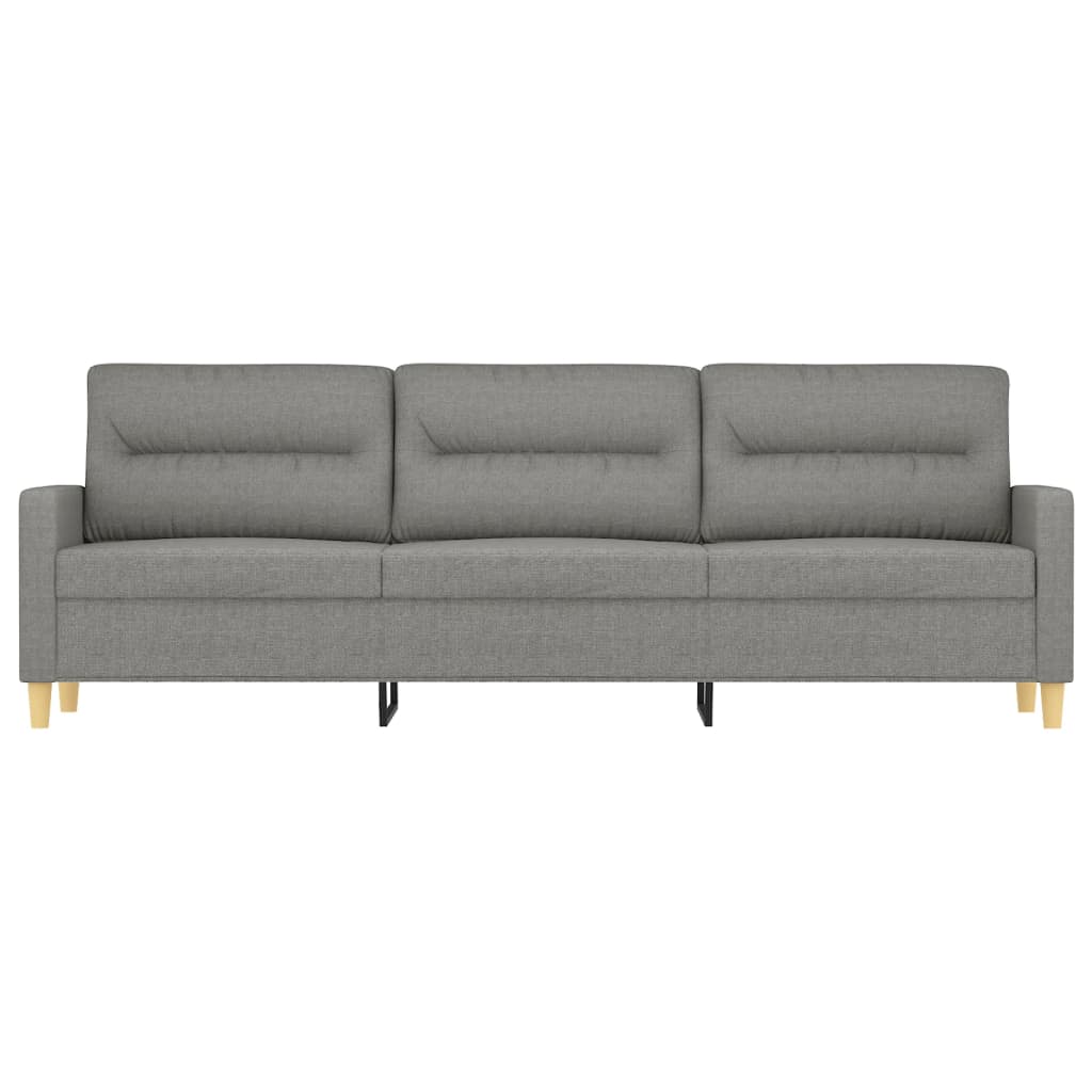 vidaXL 3-Sitzer-Sofa Dunkelgrau 210 cm Stoff