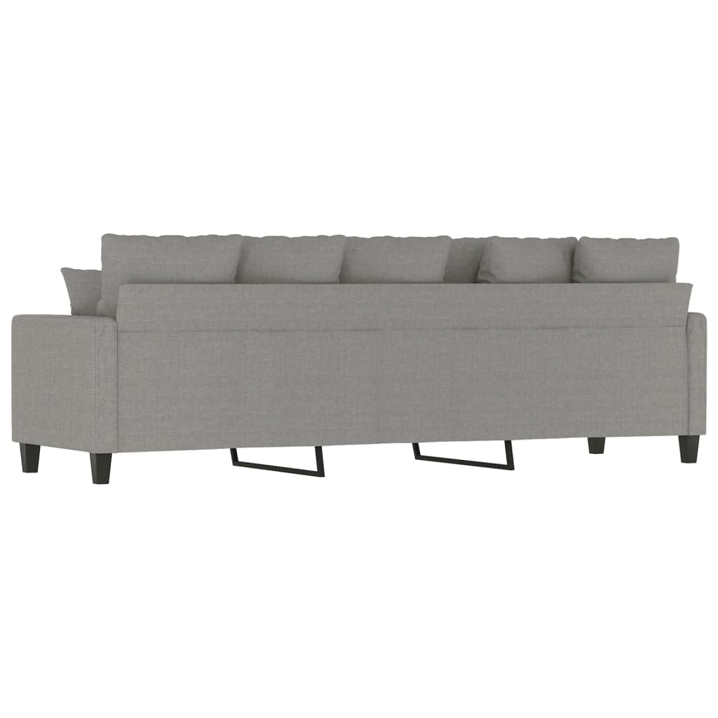 vidaXL 3-Sitzer-Sofa Hellgrau 210 cm Stoff