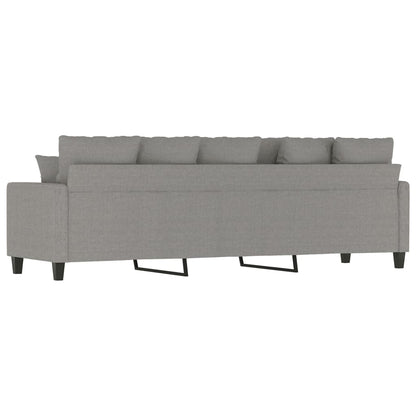 vidaXL 3-Sitzer-Sofa Hellgrau 210 cm Stoff