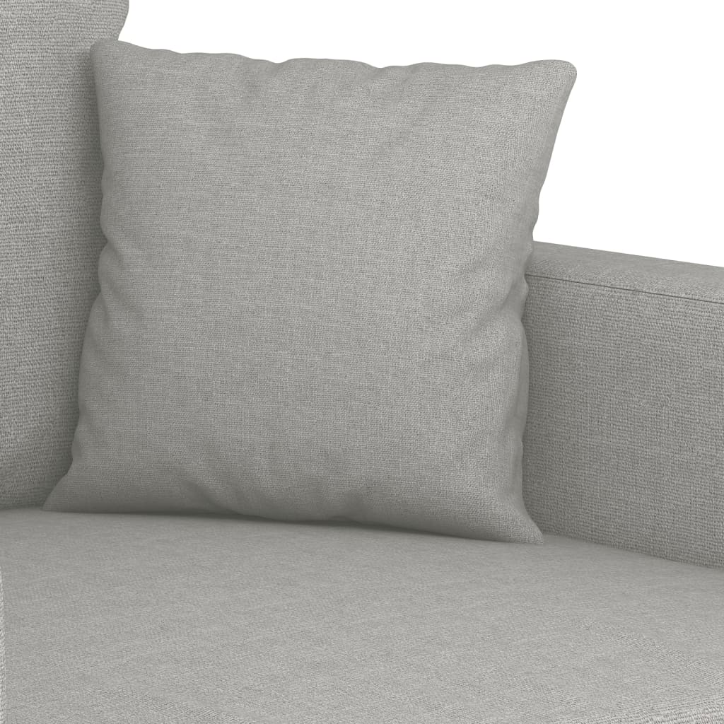 vidaXL 3-Sitzer-Sofa Hellgrau 210 cm Stoff