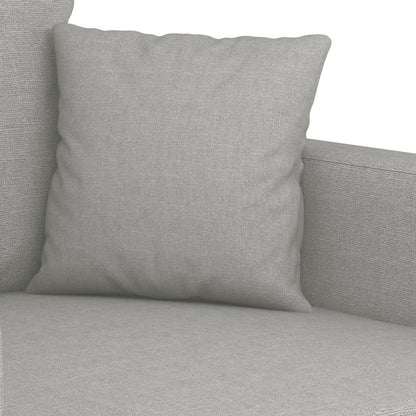 vidaXL 3-Sitzer-Sofa Hellgrau 210 cm Stoff