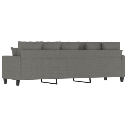 vidaXL 3-Sitzer-Sofa Dunkelgrau 210 cm Stoff