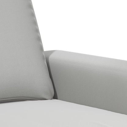 vidaXL Sessel Hellgrau 60 cm Mikrofasergewebe