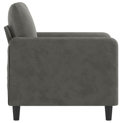 vidaXL Sessel Dunkelgrau 60 cm Samt