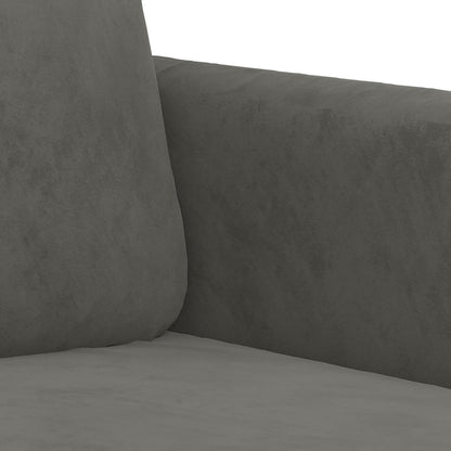 vidaXL Sessel Dunkelgrau 60 cm Samt