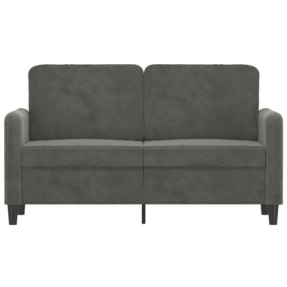 vidaXL 2-Sitzer-Sofa Dunkelgrau 120 cm Samt