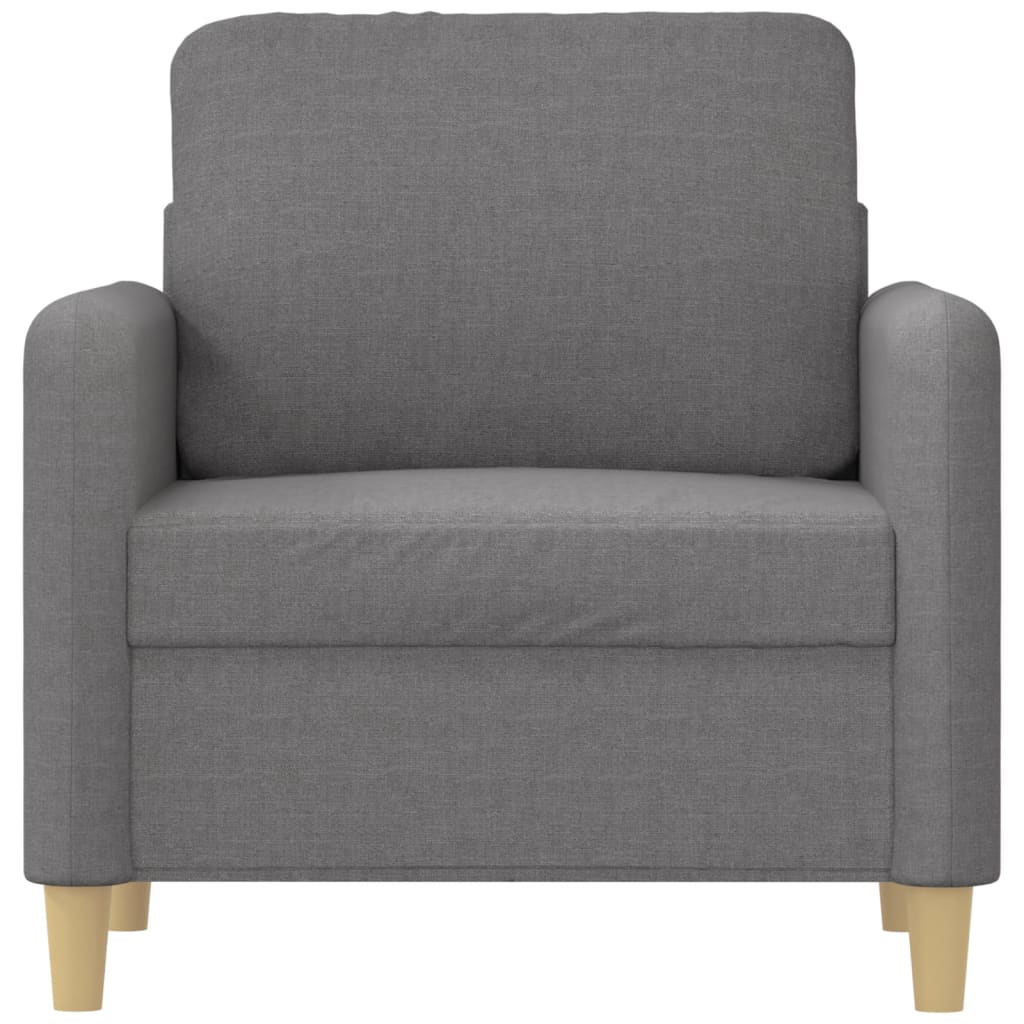 vidaXL Sessel Hellgrau 60 cm Stoff