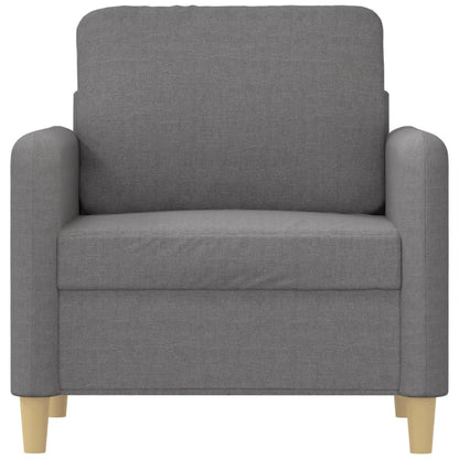 vidaXL Sessel Hellgrau 60 cm Stoff