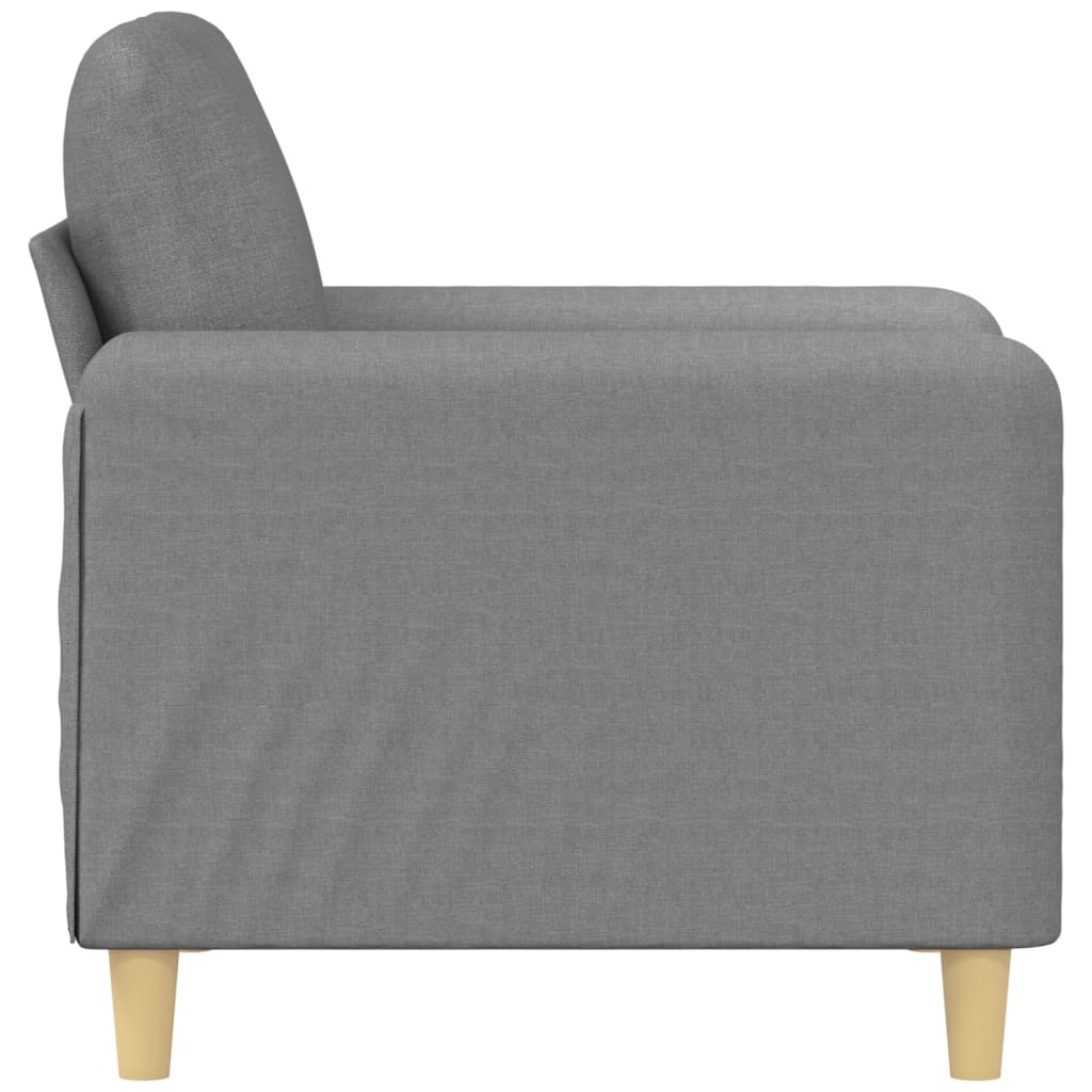 vidaXL Sessel Hellgrau 60 cm Stoff