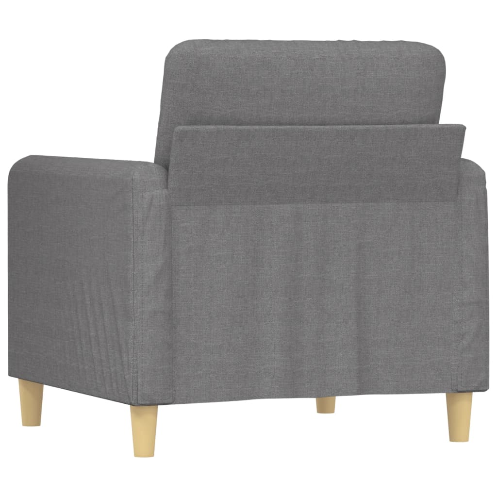 vidaXL Sessel Hellgrau 60 cm Stoff