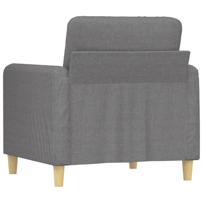 vidaXL Sessel Hellgrau 60 cm Stoff