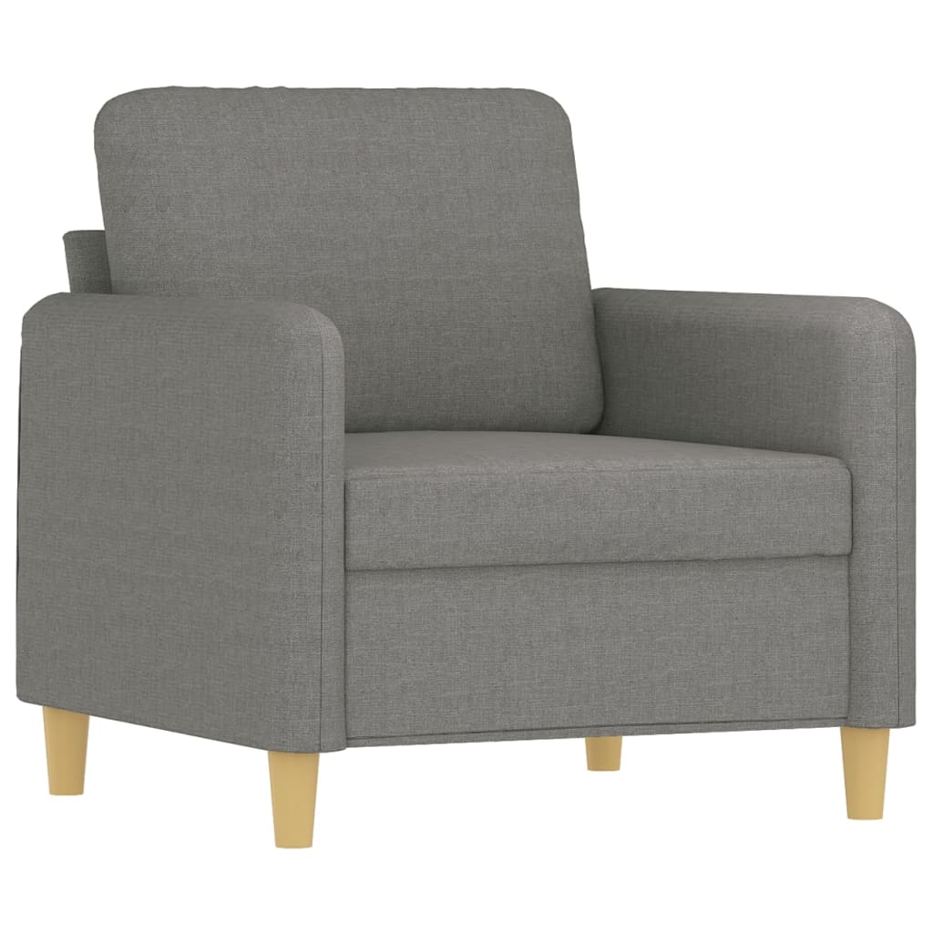 vidaXL Sofasessel Dunkelgrau 60 cm Stoff