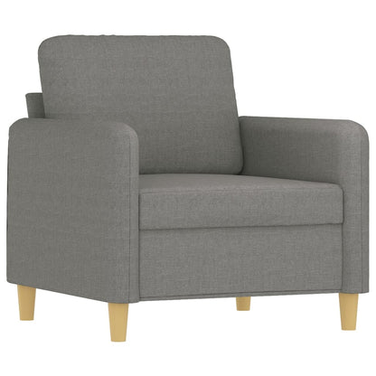 vidaXL Sofasessel Dunkelgrau 60 cm Stoff