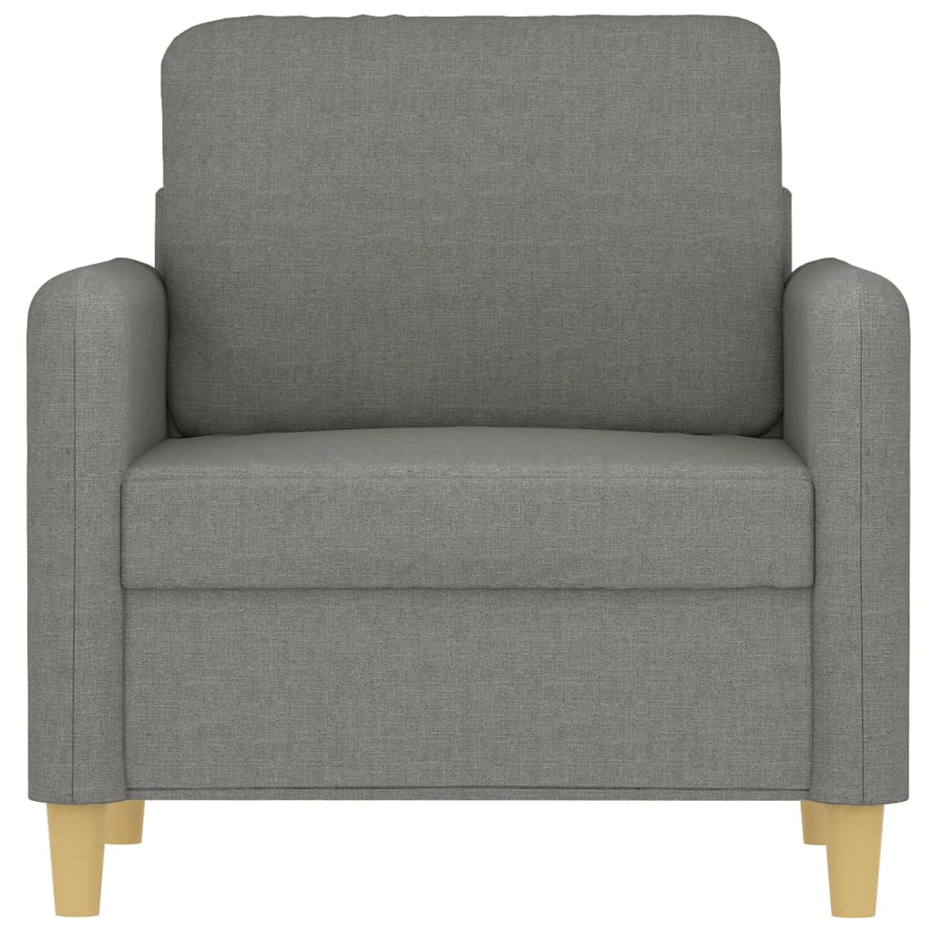 vidaXL Sofasessel Dunkelgrau 60 cm Stoff