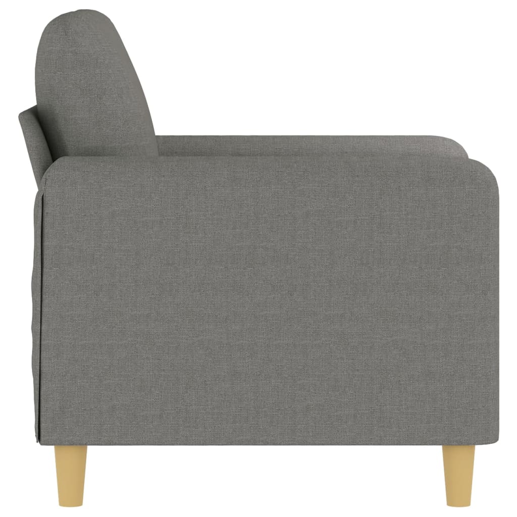 vidaXL Sofasessel Dunkelgrau 60 cm Stoff
