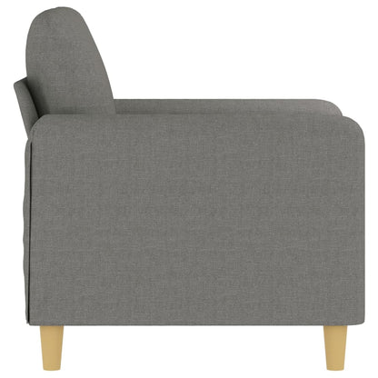 vidaXL Sofasessel Dunkelgrau 60 cm Stoff