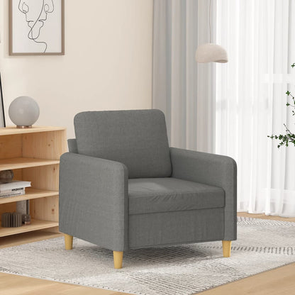 vidaXL Sofasessel Dunkelgrau 60 cm Stoff