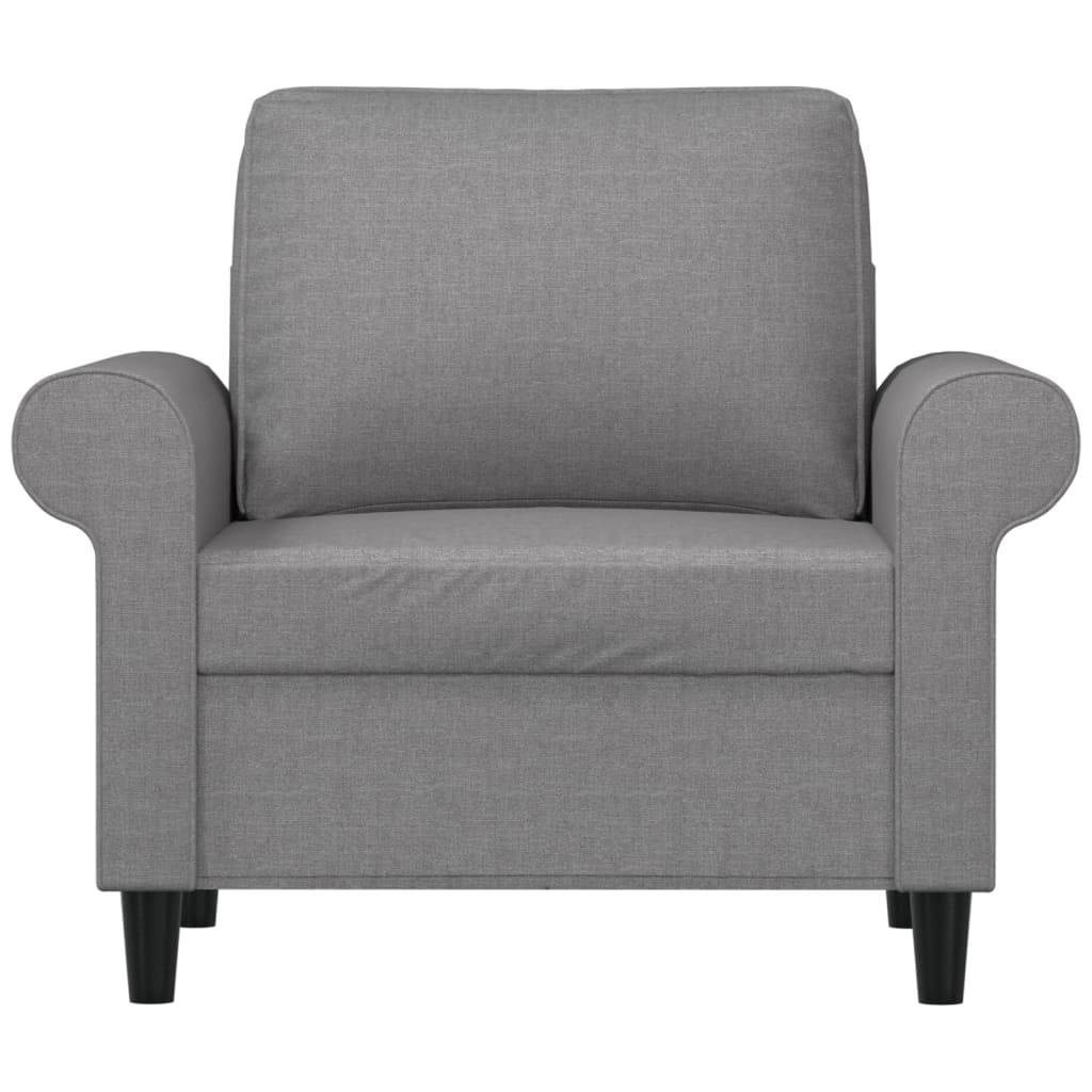 vidaXL Sessel Hellgrau 60 cm Stoff