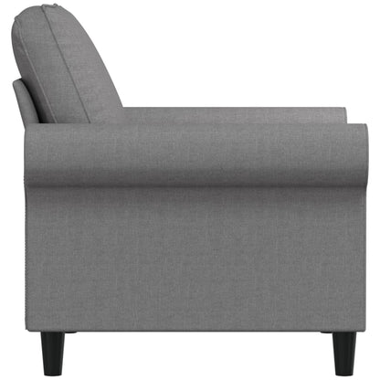 vidaXL Sessel Hellgrau 60 cm Stoff