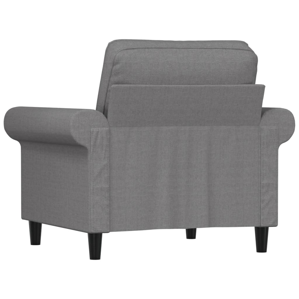 vidaXL Sessel Hellgrau 60 cm Stoff