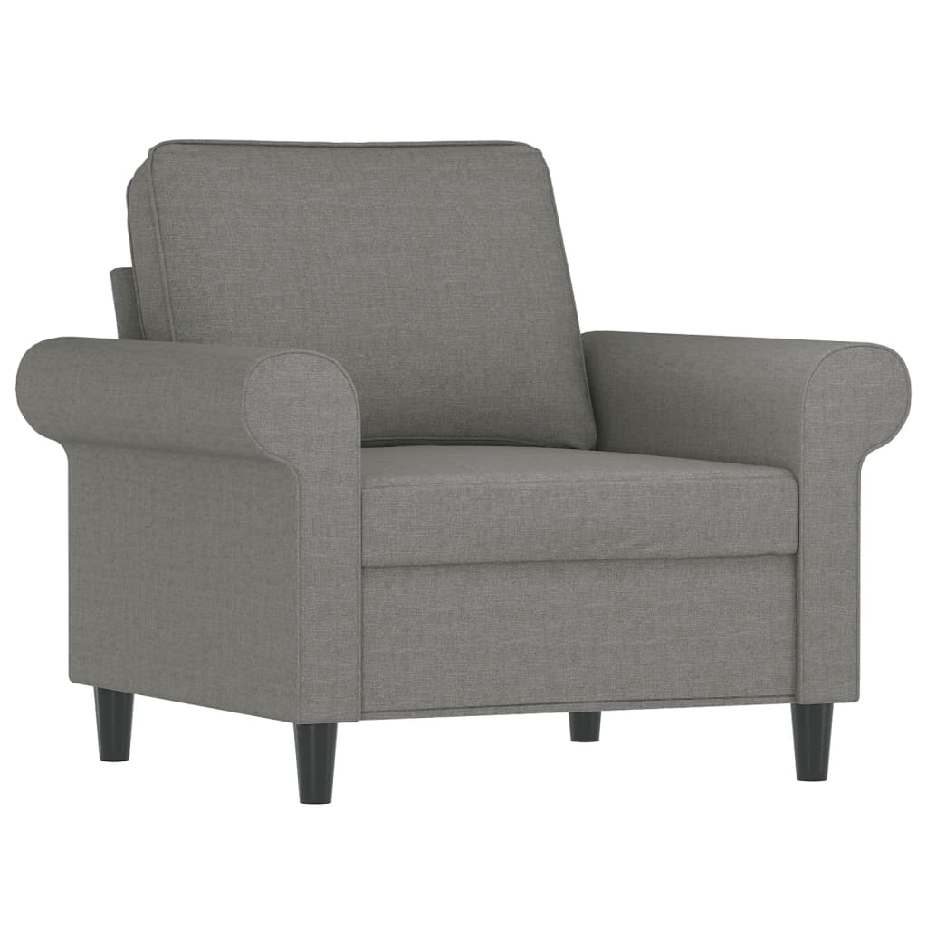 vidaXL Sofasessel Dunkelgrau 60 cm Stoff