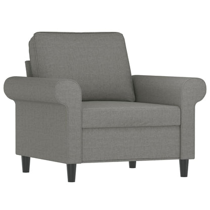vidaXL Sofasessel Dunkelgrau 60 cm Stoff