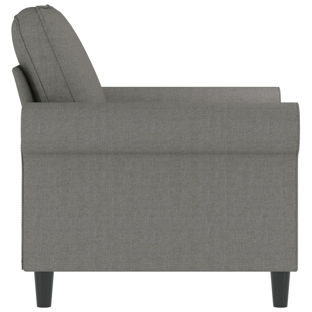 vidaXL Sofasessel Dunkelgrau 60 cm Stoff