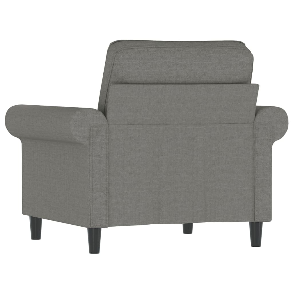 vidaXL Sofasessel Dunkelgrau 60 cm Stoff