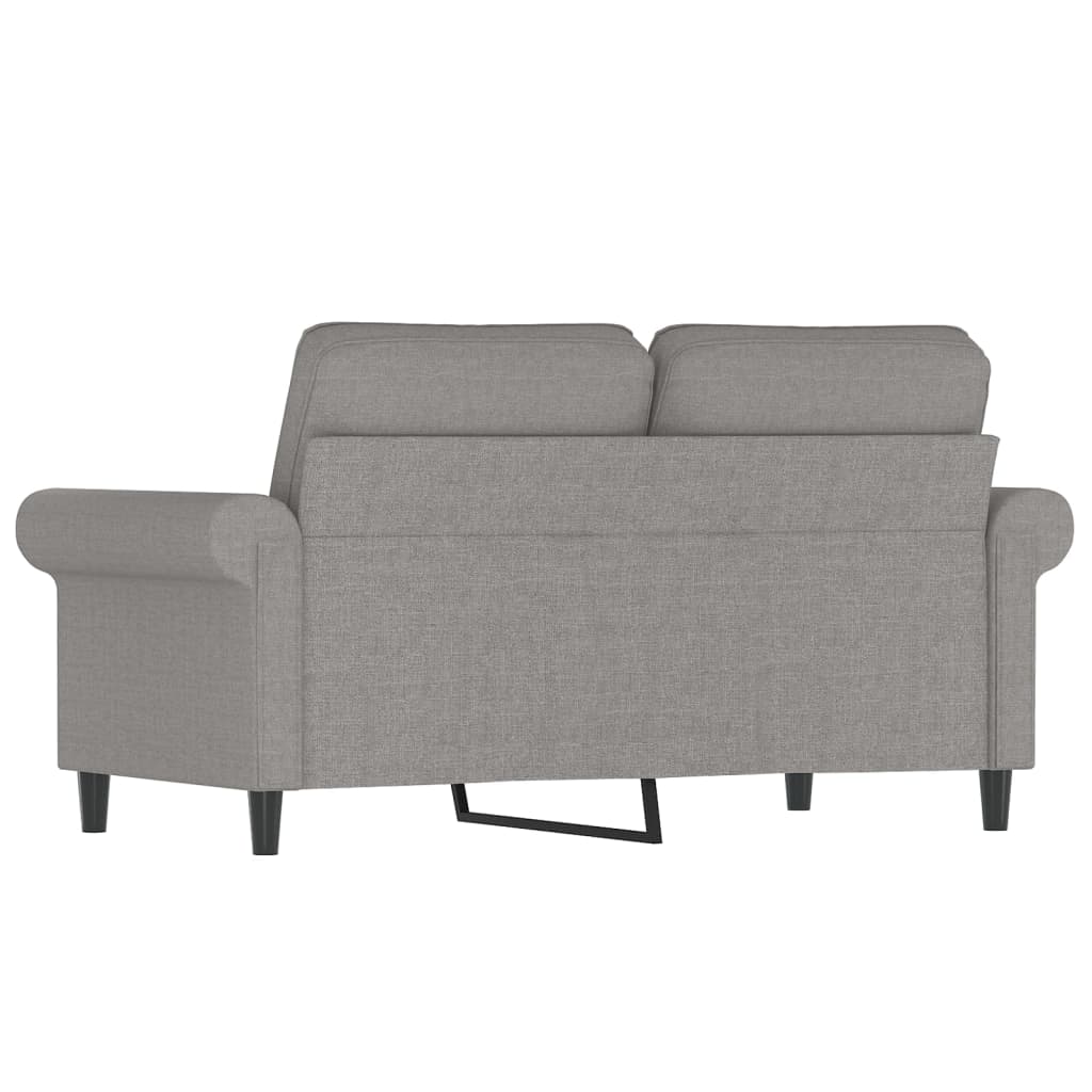 vidaXL 2-Sitzer-Sofa Hellgrau 120 cm Stoff