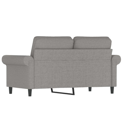 vidaXL 2-Sitzer-Sofa Hellgrau 120 cm Stoff
