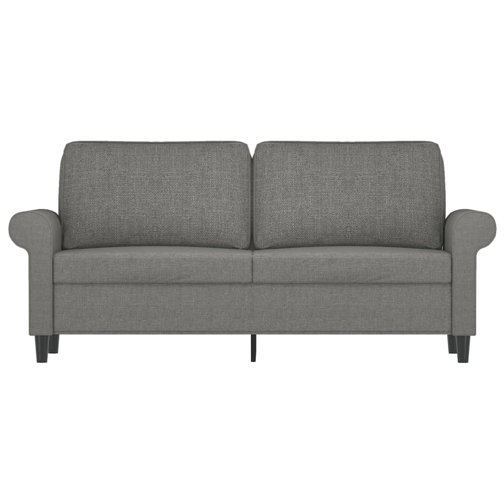 vidaXL 2-Sitzer-Sofa Dunkelgrau 140 cm Stoff