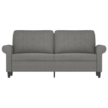vidaXL 2-Sitzer-Sofa Dunkelgrau 140 cm Stoff