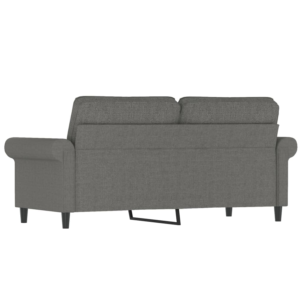 vidaXL 2-Sitzer-Sofa Dunkelgrau 140 cm Stoff