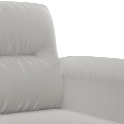 vidaXL Sessel Hellgrau 60 cm Mikrofasergewebe