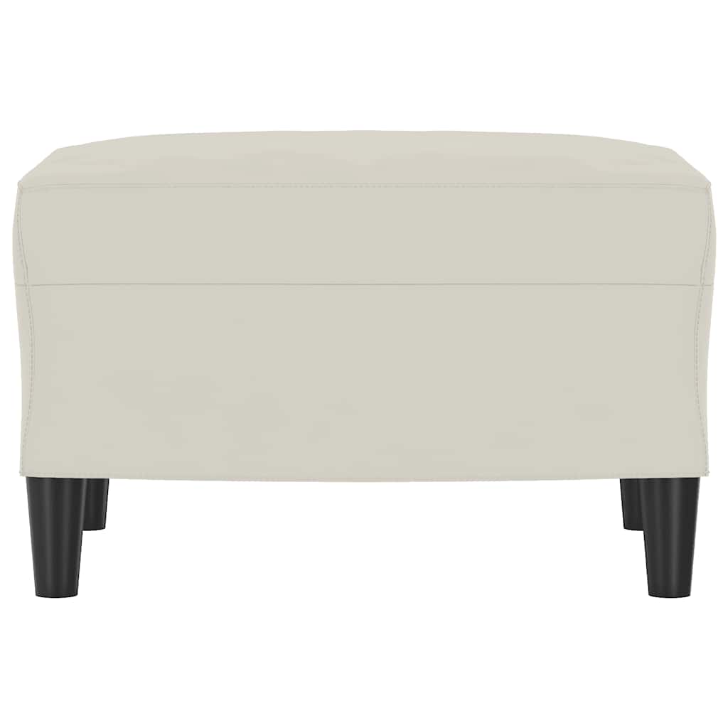 Fußhocker Creme 60x50x41 cm Samt