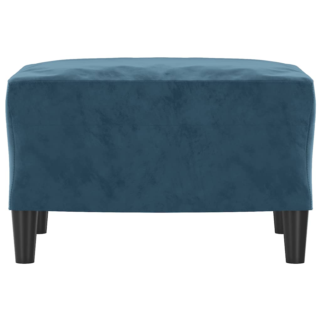Fußhocker Blau 60x50x41 cm Samt