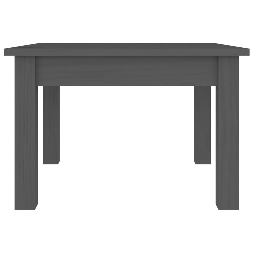vidaXL Couchtisch Grau 45x45x30 cm Massivholz Kiefer