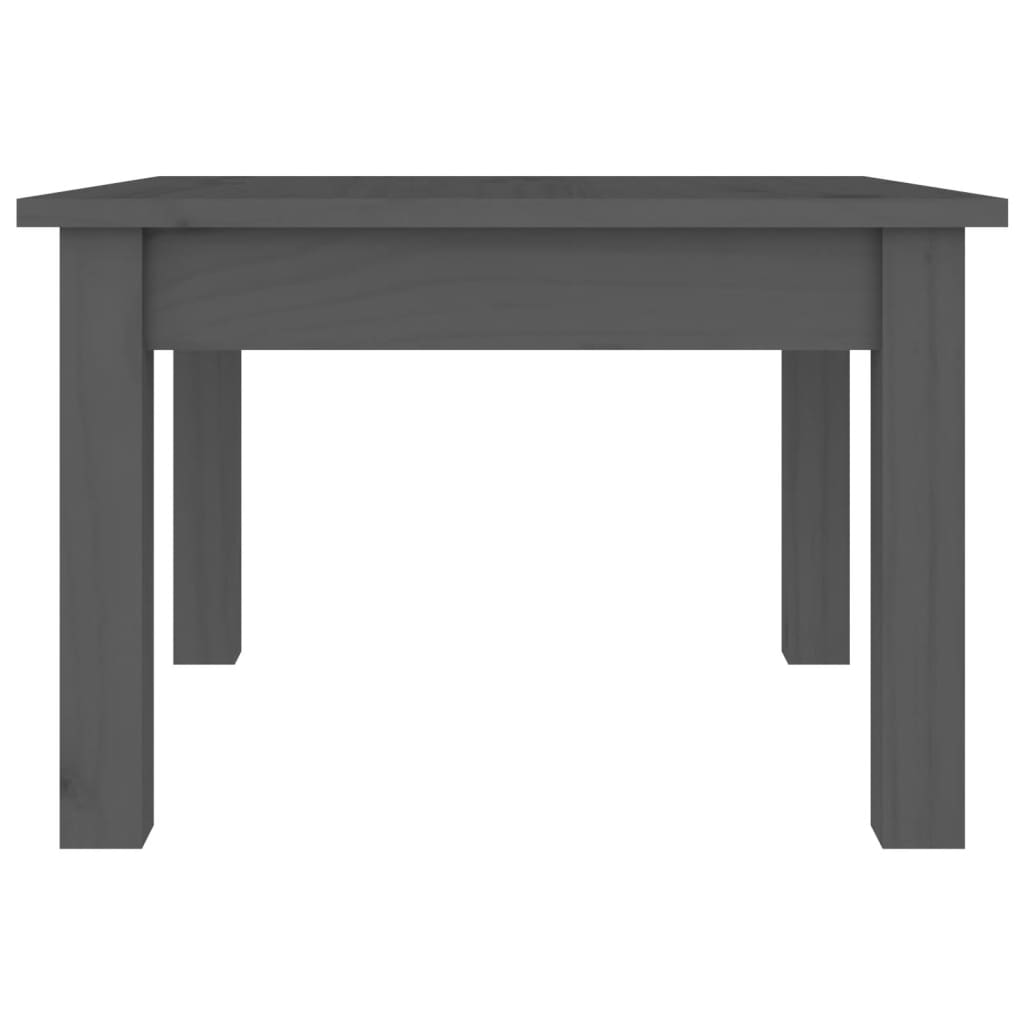 vidaXL Couchtisch Grau 45x45x30 cm Massivholz Kiefer