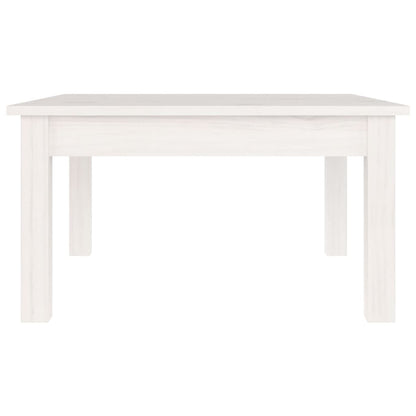 vidaXL Couchtisch Weiß 55x55x30 cm Massivholz Kiefer